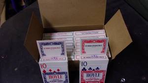 lot 56 image: case of 12 packs of hoyle officcial...