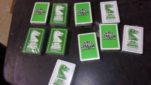 lot 64 image: 10 packages of new old stock playin...