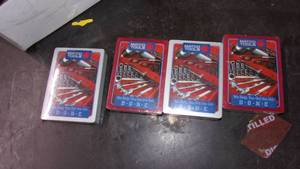 lot 66 image: lot of 4 matco tools playing cards ...