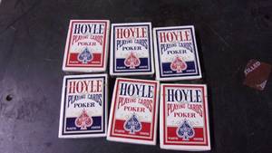 lot 76 image: 6 new old stock hoyle official poke...