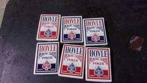 lot 77 image: 6 new old stock hoyle official poke...