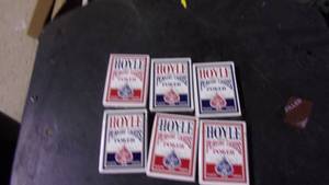 lot 78 image: 6 new old stock hoyle official poke...