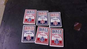 lot 79 image: 6 new old stock hoyle official poke...