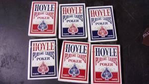 lot 81 image: 6 new old stock hoyle official poke...
