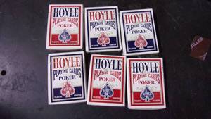 lot 83 image: 6 new old stock hoyle official poke...