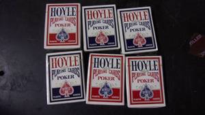 lot 86 image: 6 new old stock hoyle official poke...