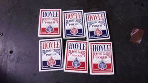 lot 87 image: 6 new old stock hoyle official poke...