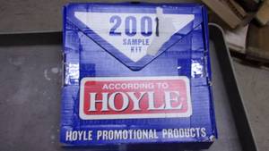 lot 108 image: hoyle 2001 sample kit new old stock...