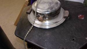 lot 111 image: vintage universal waffle maker...