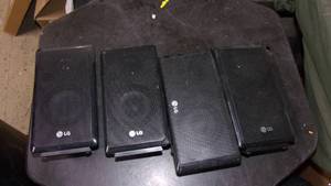 lot 112 image: 4 lg surround speakers...