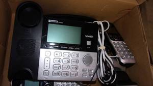 lot 124 image: v-tech digital phone system...