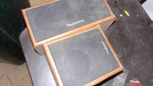 lot 126 image: 2 technics speakers...