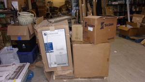 lot 133 image: pallet of items that are missing pc...