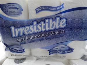 lot 135 image: 12 Rolls Irresistible 2 Ply Bath Ti...
