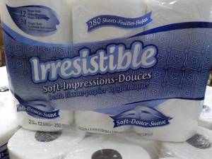 lot 136 image: 12 Rolls Irresistible 2 Ply Bath Ti...