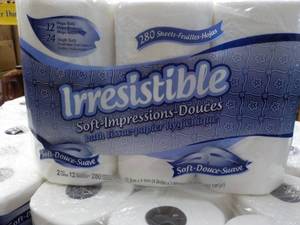 lot 140 image: 12 Rolls Irresistible 2 Ply Bath Ti...