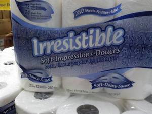 lot 143 image: 12 Rolls Irresistible 2 Ply Bath Ti...