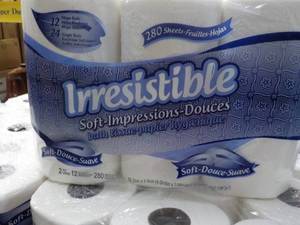 lot 144 image: 12 Rolls Irresistible 2 Ply Bath Ti...
