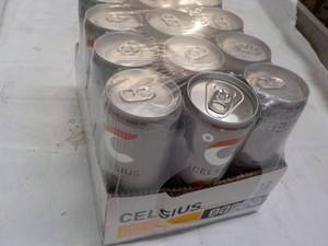 lot 154 image: 12 ct Celsius Peach Mango Green Tea...
