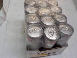 lot 158 image: 12 ct Celsius Peach Mango Green Tea...