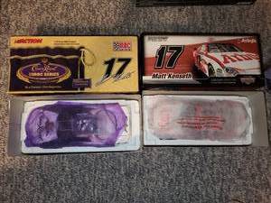 lot 41 image: Set of 2 Matt Kenseth 124 Scale Stock Cars - Crown Royal & Arbys