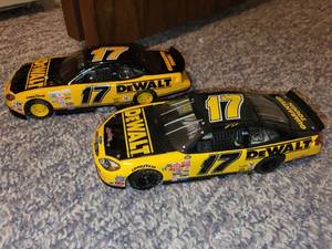 lot 47 image: Set of 2 DeWalt #17 NASCAR Diecast Model Cars