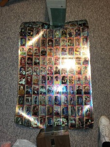 lot 81 image: Sheets of 200 Vintage Uncut Nascar Trading Cards