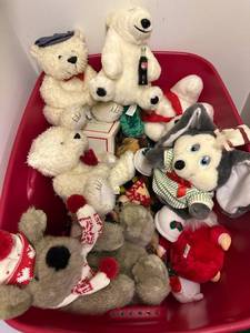 lot 167 image: Collection of Assorted Holiday Plush Toys