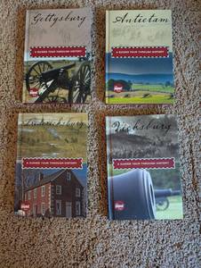 lot 203 image: Set of 4 Historical Guidebooks Gettysburg, Antietam, Fredericksburg, Vicksburg