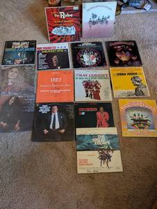 lot 227 image: Collection of Vintage Vinyl Records with Iconic Albums