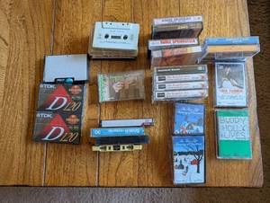 lot 229 image: Collection of 12 Vintage Cassette Tapes Including Classic Hits