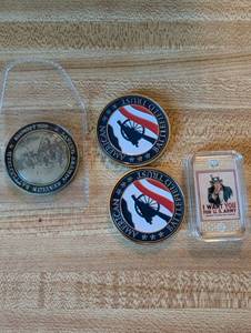lot 248 image: Set of Civil War Commemorative Coins and World War II Bullion Bar