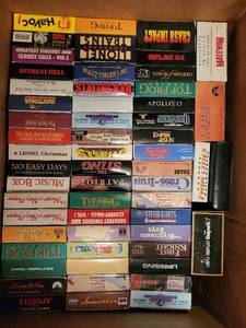 lot 264 image: Hitachi VCR with Illuminated Shuttle Remote and 74 VHS Movie Collection