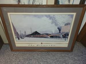 lot 305 image: Framed Mark Harland Johnson Print - The Hiawatha