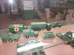 lot 327 image: Collection of Vintage Dinky Military Toy Vehicles