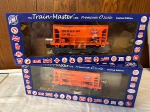 lot 380 image: Limited Edition RMT Train-Master Premium O Scale Milwaukee Ore Cars - Set of 2