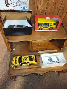 lot 441 image: Collection of 4 Vintage Model Cars including Coca-Cola Delivery Truck