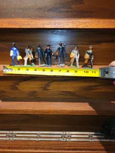 lot 455 image: Set of 6 Vintage Train Conductor Figurines