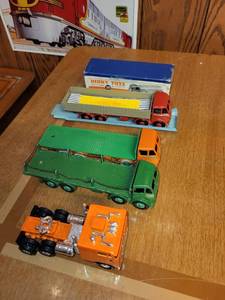 lot 480 image: Collection of Vintage Dinky Toy Trucks with Original Boxes