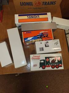 lot 499 image: Collection of Lionel and Corgi Model Trucks with Original Packaging