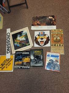 lot 503 image: Collection of Train-Themed Books, Posters, and Art Prints