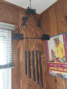 lot 512 image: Metal Train-Themed Wind Chime
