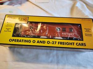 lot 131 image: Rail King Great Northern Rotary Snow Plow Model Train Car