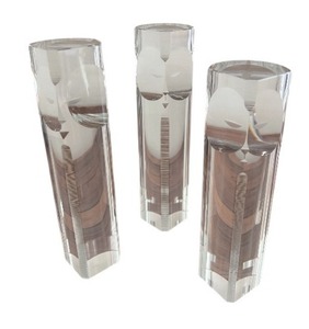 lot 100 image: Set of 3 Fumio Sasha Hoya Face Sculptures