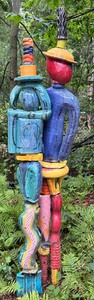 lot 22S image: Russ Vogt Mixed Media Pottery Sculpture