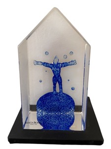 lot 35X image: Kosta Boda Bertil Vallien Viewpoints On Top Art Glass Sculpture
