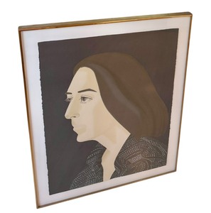 lot 37 image: Alex Katz Framed Portrait Art Print