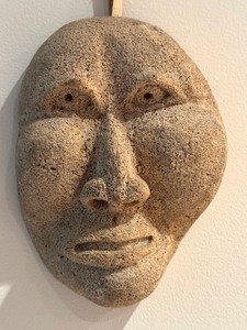lot 30M image: Handcrafted Whale Bone Mask