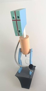 lot 134N image: LL - Artisan Created Colorful Abstract Wall Hanging Sculpture