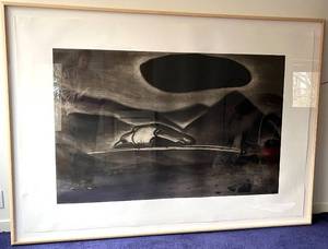 lot 100N image: LL - Unimmagine Oscura by Enzo Cucchi Framed Large Artwork